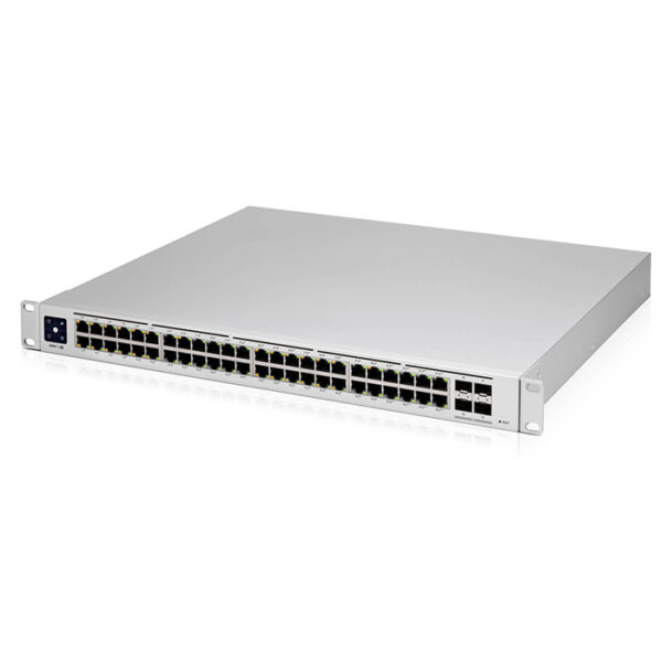 Ubiquiti Switch Pro 48 PoE (USW PRO 48 POE GEN2) front view.
