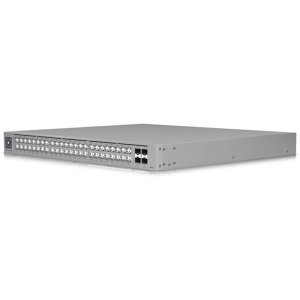 Side view of Ubiquiti Switch Pro Max 48 PoE (USW PRO MAX 48 POE).