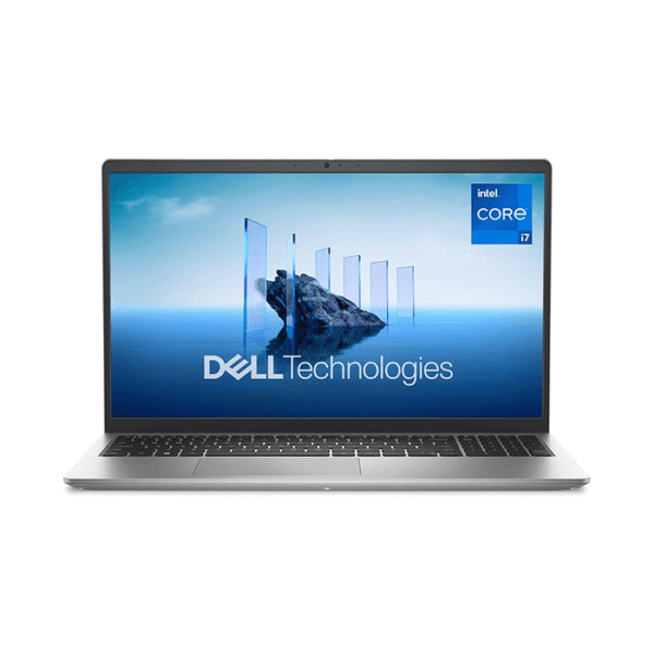 Dell 15 (DC15250) Laptop 15.6 FHD 120Hz, 13th Gen Intel (i7 1355U), 16GB RAM, 512GB NVMe SSD, Front display and keyboard view.
