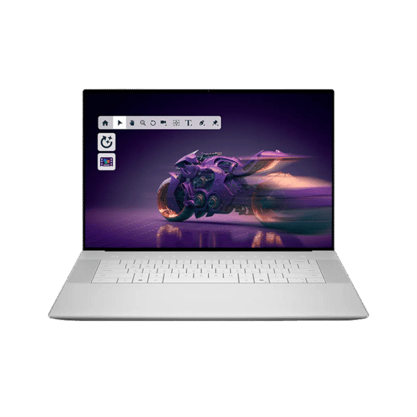 Dell 16 Premium (DA16250) Laptop Intel Core Ultra 9 285H, 32GB RAM, 1TB SSD, 16.3 4K OLED Touch, NVIDIA RTX 5060, Windows 11 Pro, front view