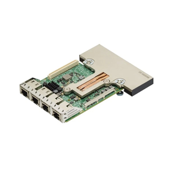 Dell Broadcom 57416 Dual Port 10Gb Base T + Broadcom 5720 Dual Port 1Gb Base T rNDC Network Adapter front design