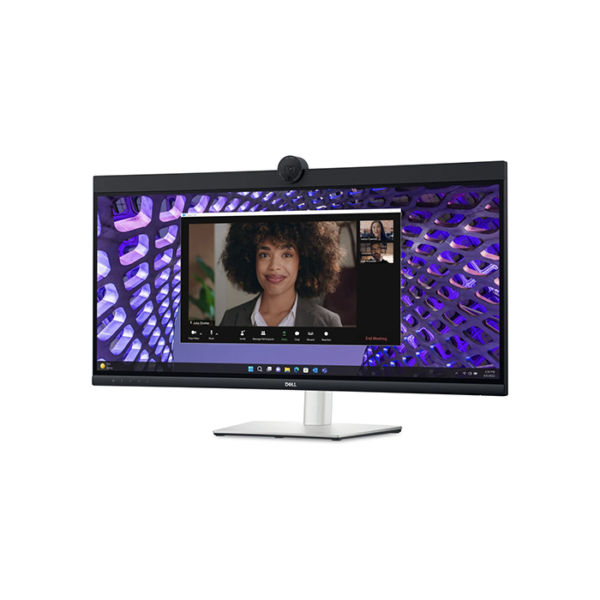 Dell P3424WEB Curved Video Conferencing Monitor front view.