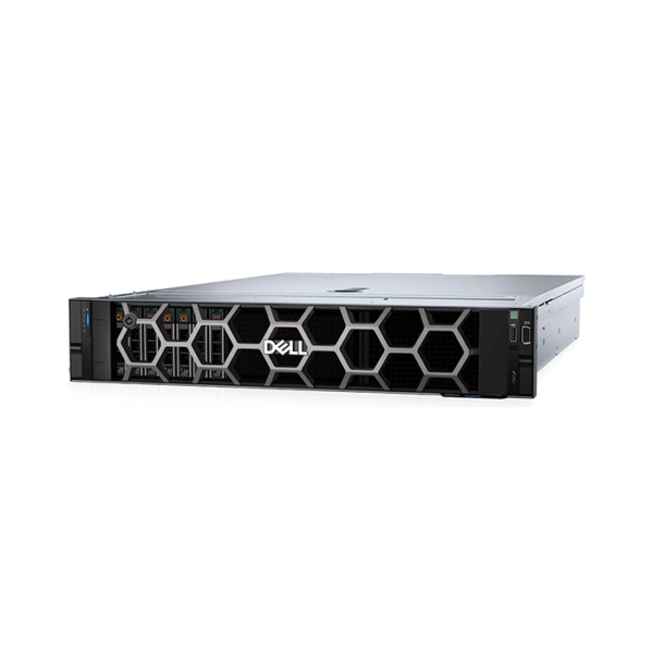 Dell PowerEdge R760xs Xeon Silver 4514Y 32GB 8TB SAS PERC H755 12×3.5 Quad 1GbE Dual 1100W 3Yr ProSupport, front side view