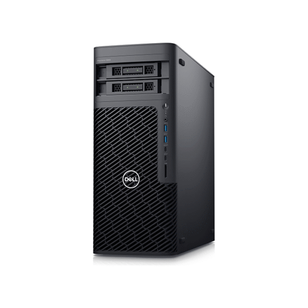 Dell Precision 5860 Tower Workstation Intel Xeon W3 2423, 32GB DDR5 ECC, 1TB NVMe SED, Windows 11 Pro for Workstations, 3 Year ProSupport NBD, Front view
