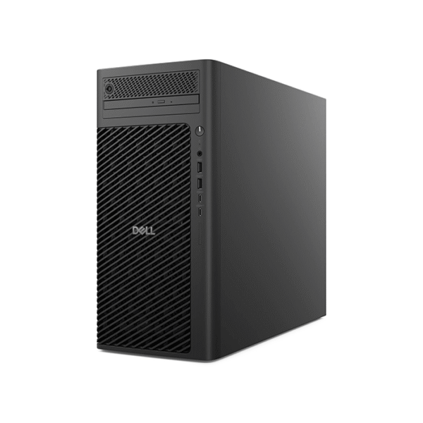 Dell Pro Max Tower T2 (FCT2250) Intel Core Ultra 7 265, 64GB DDR5, 1TB NVMe SSD, Windows 11 Pro, 3 Year ProSupport NBD front side angle view