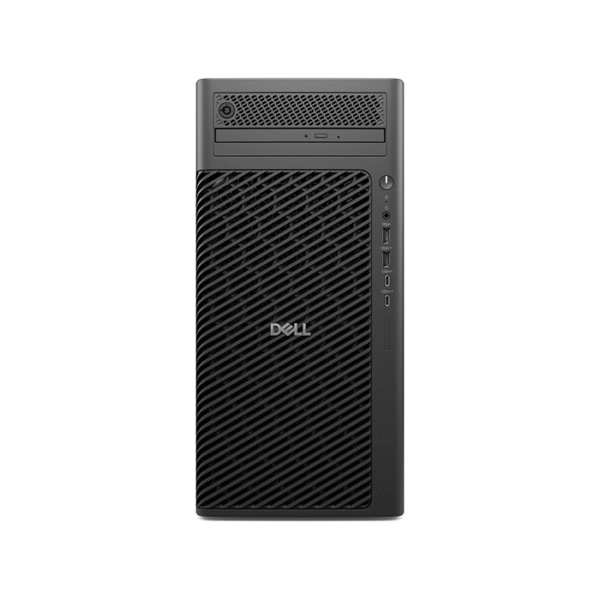 Dell Pro Max Tower T2 (FCT2250) Intel Core Ultra 9 285, 64GB DDR5, 1TB NVMe SSD, Windows 11 Pro, 3 Year ProSupport NBD, Front view