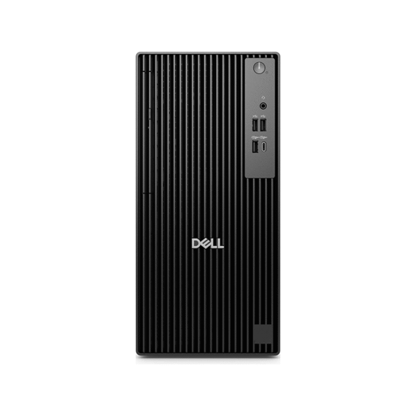 Dell Pro Tower QCT1250, Intel Core Ultra 7 265, 8GB DDR5, 512GB NVMe, Ubuntu, KB+MS, TPM, 1 Year ProSupport NBD front view
