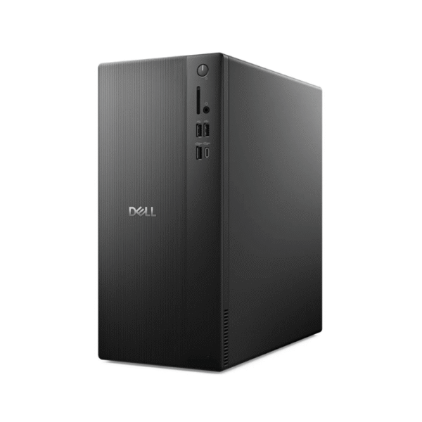 Dell Tower ECT1250 Micro Tower, Intel Core i3 14100, 8GB DDR5, 512GB NVMe, DOS, 1 Year ProSupport front view