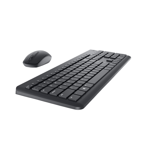 Dell Wireless Keyboard and Mouse Combo KM3322W 2.4GHz, USB Receiver, 3 Year Warranty front view