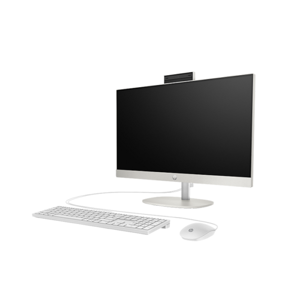 HP 24 CR0125 All in One Desktop 512GB (91G35EA#BH5) side angle view.