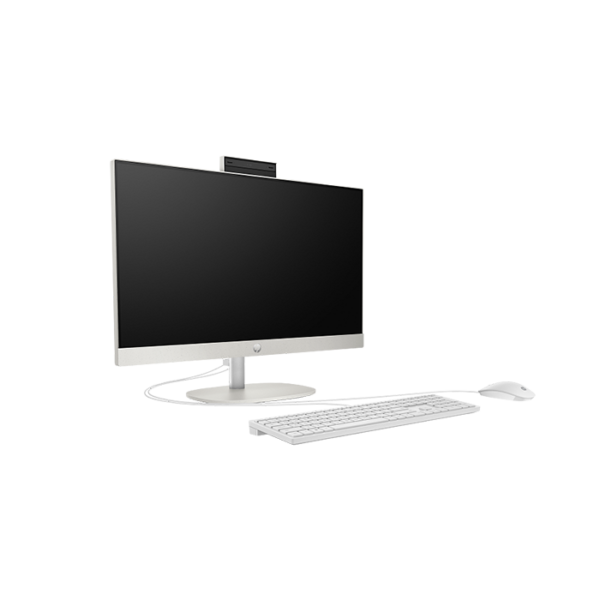 HP 24 CR0307NH All in One Desktop (B73T8EA#BH5) side angle view.