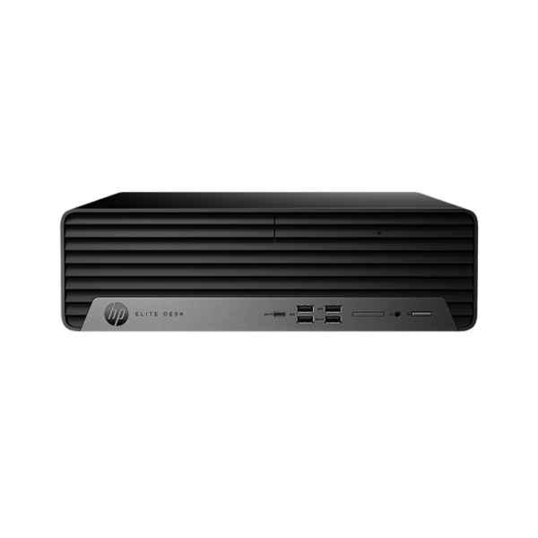 HP Elite SFF 800 G9 front view with USB and audio ports.