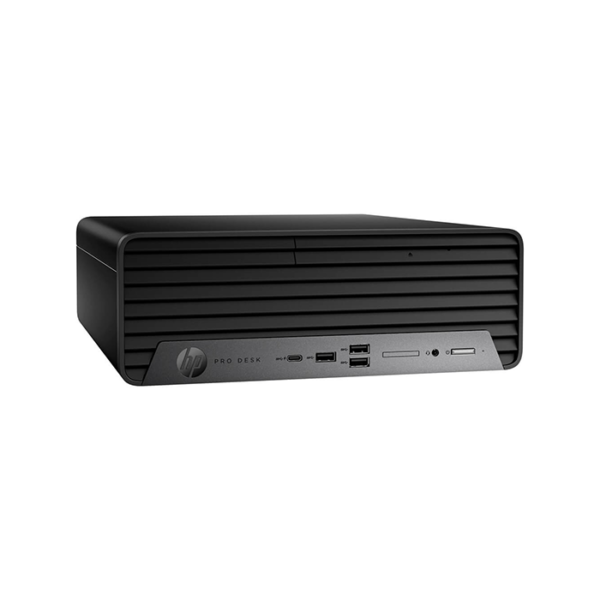 HP Pro SFF 400 G9 Desktop (6U4U9EA#BH5) Front angle view.