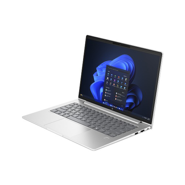 HP ProBook 460 G11 Laptop display open side angle view.