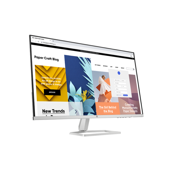 HP Series 5 532sf 31.5 Inch FHD Monitor (94F50AS#ABV) side angle view.