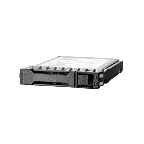 Front view of HPE 1.92TB SATA Read Intensive SFF Basic Carrier Multi Vendor SSD model P40499 B21