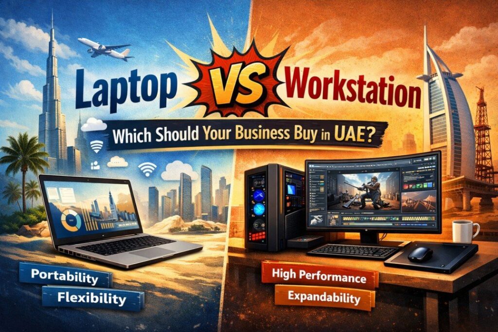 Laptop vs Workstation diagram, Source AI