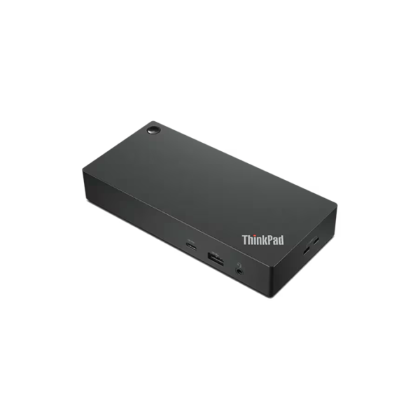 Lenovo ThinkPad USB C Dock Gen 2 Docking Station with UK AC Power Adapter Front View