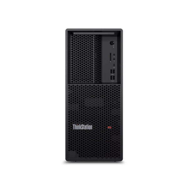 Lenovo ThinkStation P3 Tower Workstation Intel Core i7 14700 16GB DDR5 512GB SSD Windows 11 (30GS00BDAX) Front view