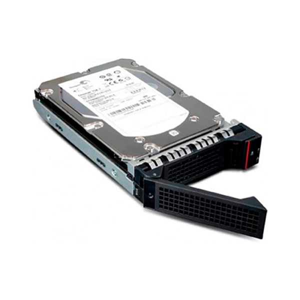 Lenovo ThinkSystem 1TB SATA 6Gbps 3.5 Inch Internal Hard Drive. Front face view.