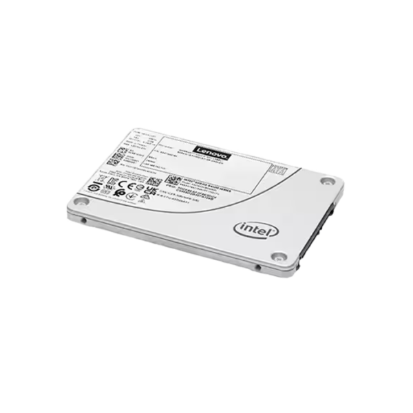 Lenovo ThinkSystem 2.5 Inch S4520 960GB Read Intensive SATA 6Gb Hot Swap Solid State Drive (4XB7A17102) Front design view.