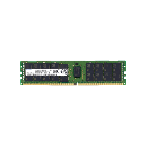 Samsung 64GB DDR4 3200 ECC RDIMM Server Memory PC4 25600R M393A8G40BB4 CWEC0 PowerEdge R750xs for servers