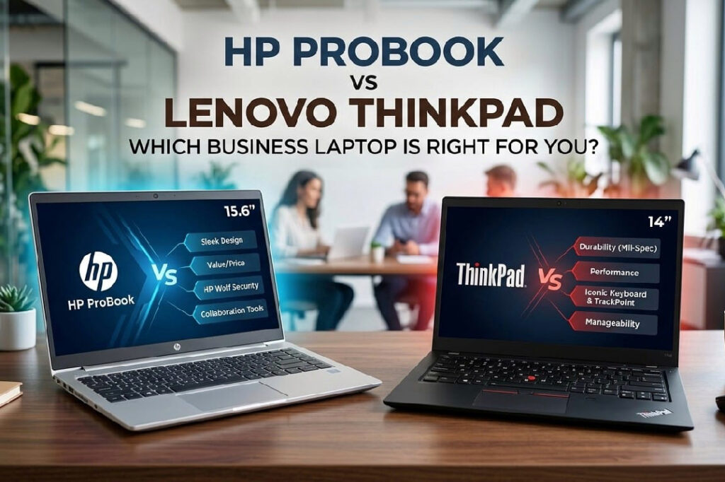 HP ProBook Vs Lenovo ThinkPad Which Business Laptop Is Right for You, Source AI